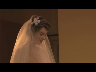natalia kosteneva in a wedding dress without underwear - annushka